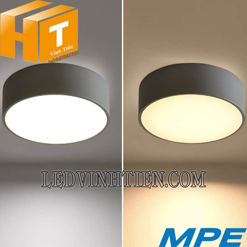 Đèn led ốp trần tràn viền 3 chế độ màu 24W siêu sáng