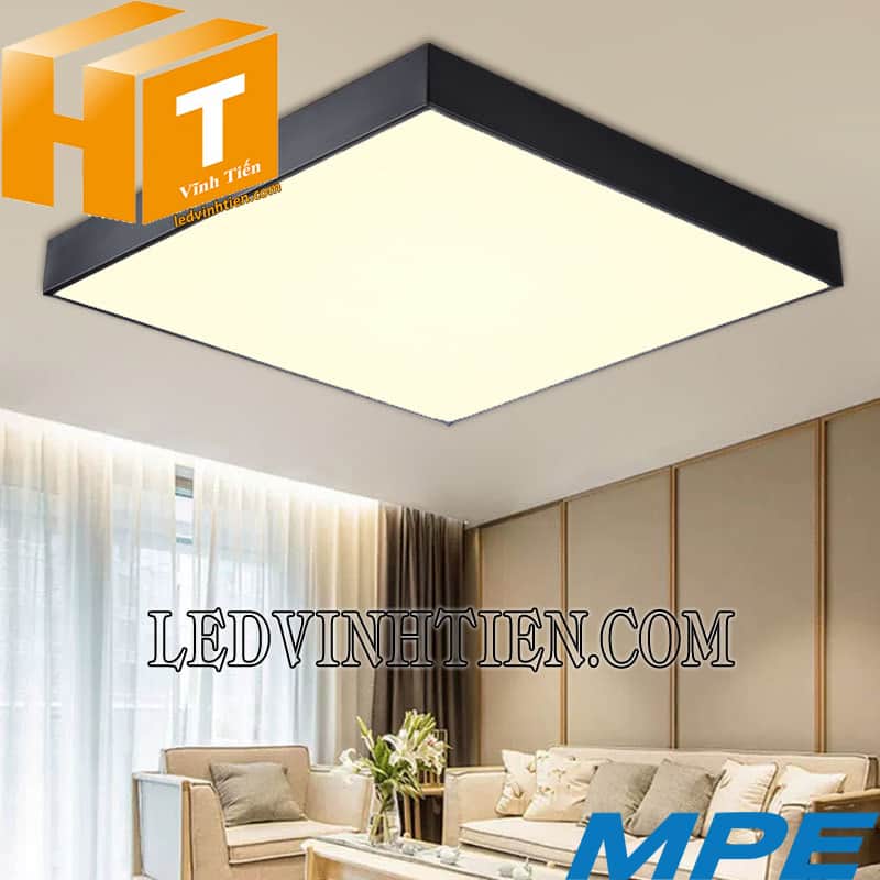 Đèn led ốp nổi vuông 3 chế độ màu tràn viền 24W
