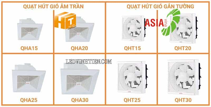 Các mẫu quạt hút asia