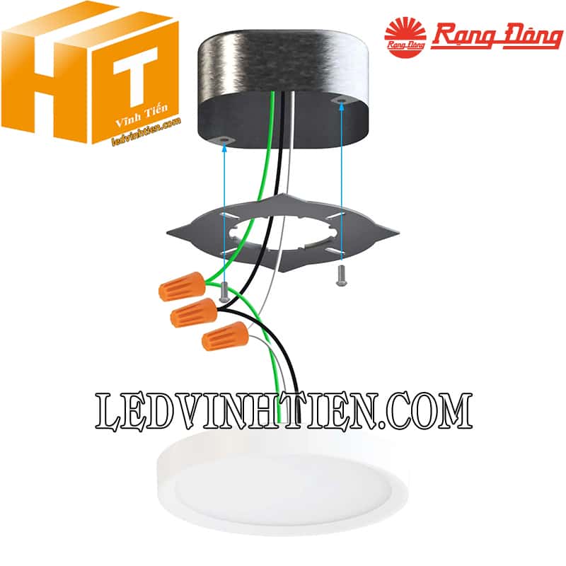 Đèn led ốp nổi tròn 15W LN09 170/15W Rạng Đông giá rẻ