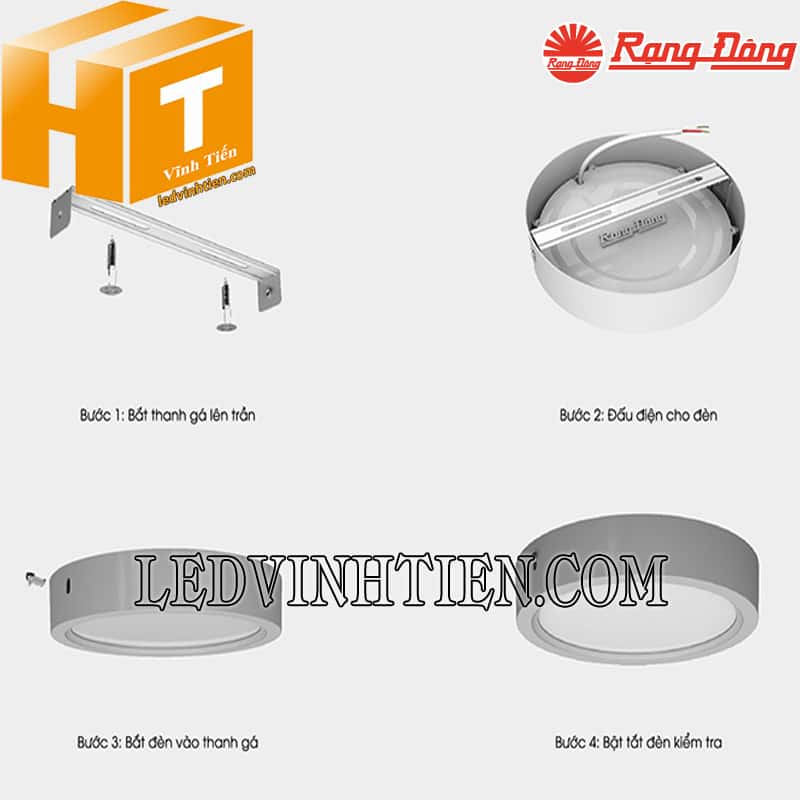 Hướng dẫn Cách lắp đặt đèn led ốp nổi an toàn và đúng cách