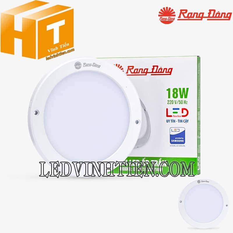Đèn led ốp trần tròn LN11 220/18W loại tốt, siêu sáng