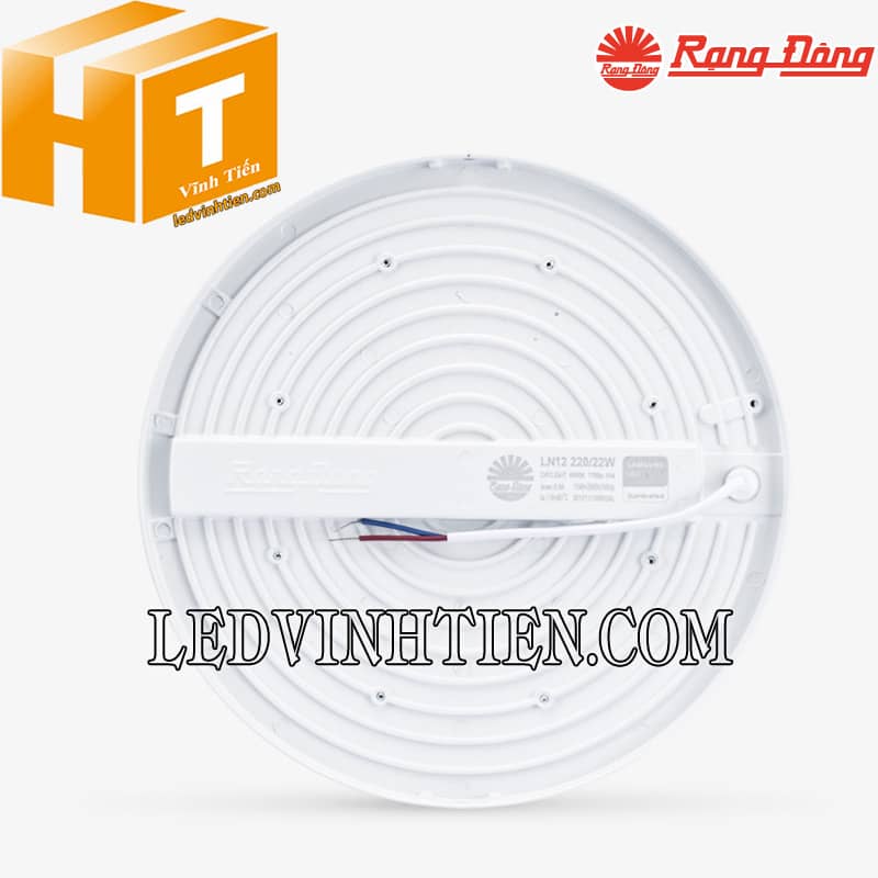 Đèn ốp nổi tròn đế nhôm 22W LN12 220/22W Rạng Đông loại tốt, siêu sáng