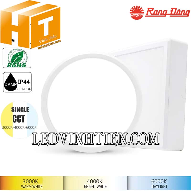 Đèn led ốp nổi tròn 22W LN09 220/22W Rạng Đông