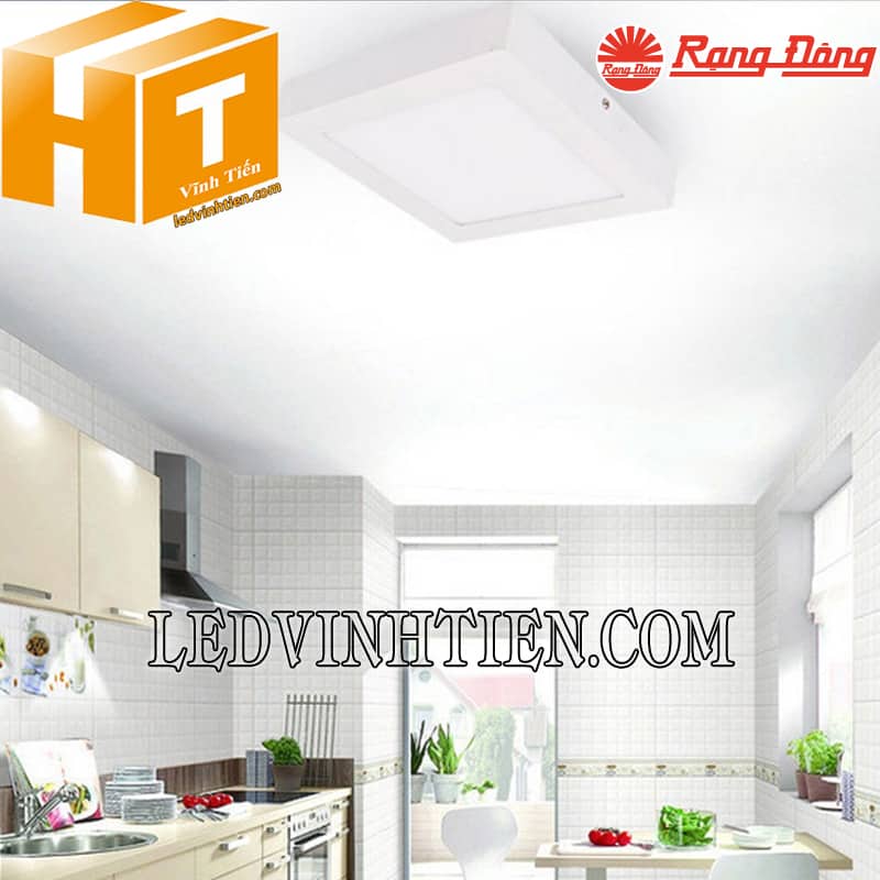 Đèn led ốp trần vuông đế nhôm LN08 220x220/22W loại tốt, giá rẻ, siêu sáng