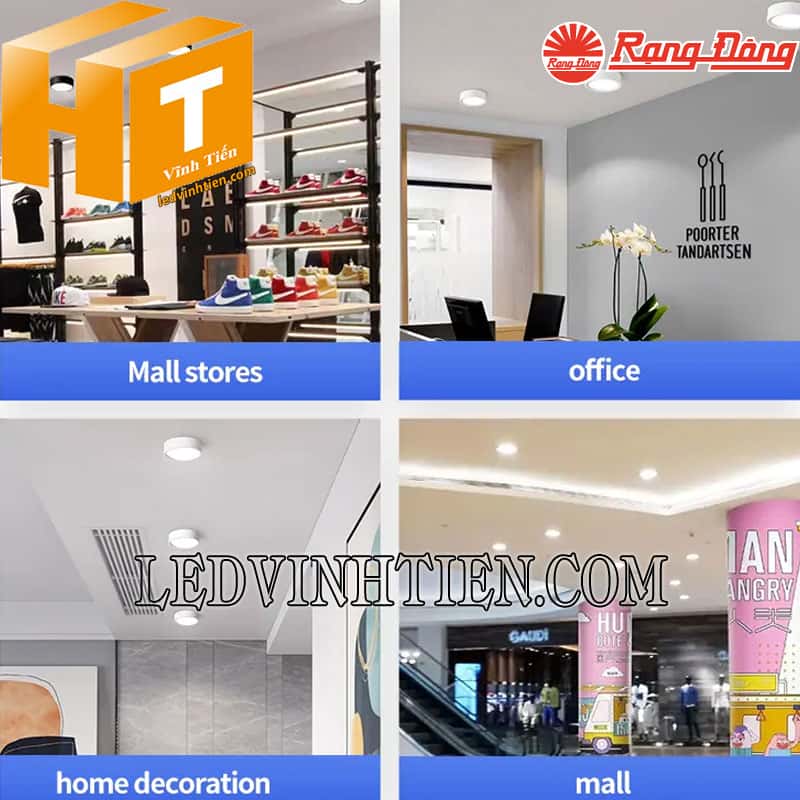 Đèn led ốp nổi tròn 30W LN09 300/30W Rạng Đông siêu sáng