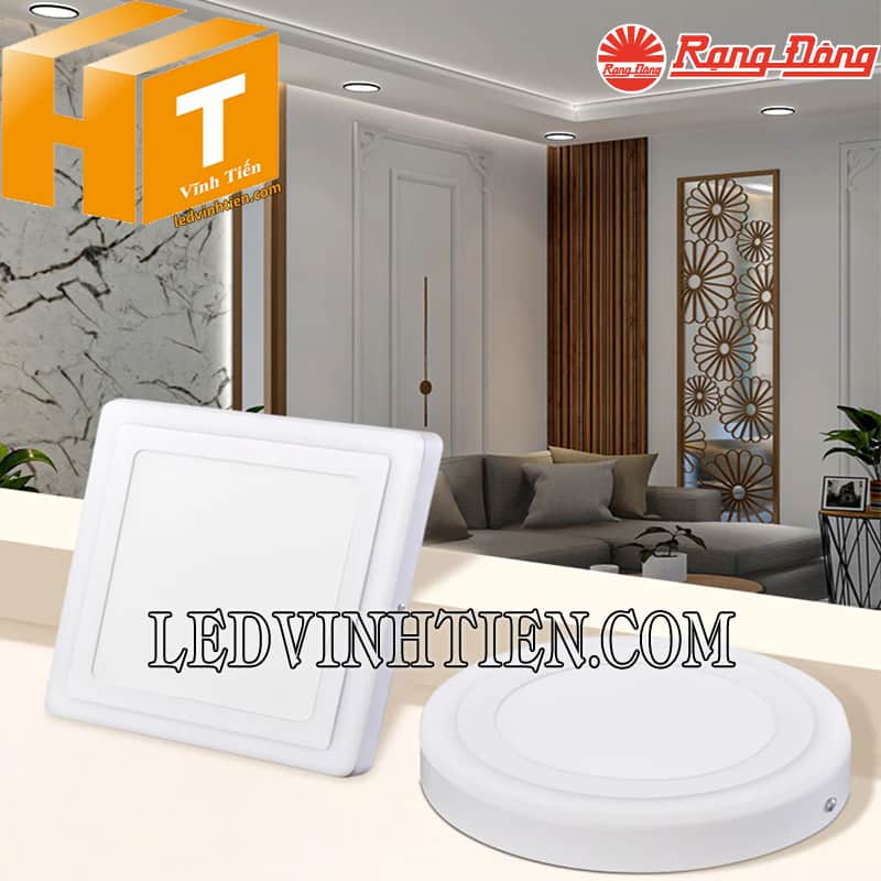 Đèn ốp nổi vuông 3 màu 24W D LN24L ĐM Rạng Đông siêu sáng
