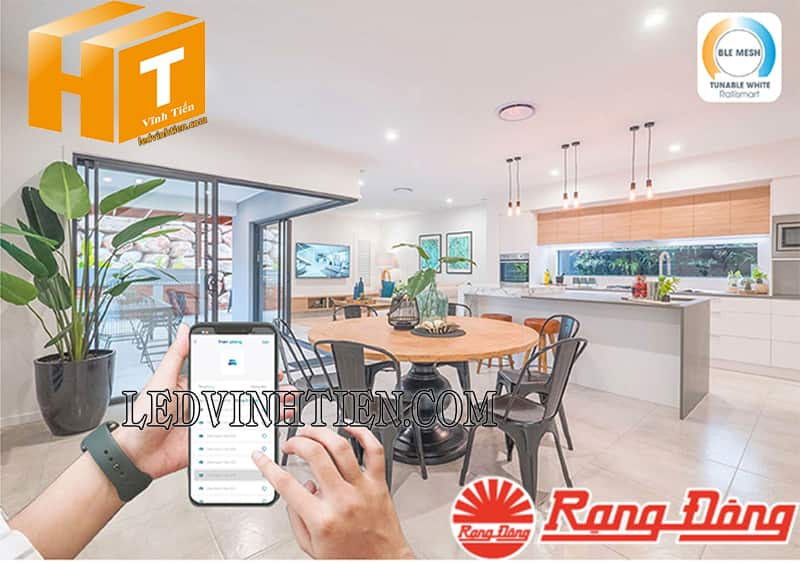 Đèn led ốp nổi thông minh Bluetooth LN19.BLE 490/40W Rạng Đông siêu sáng