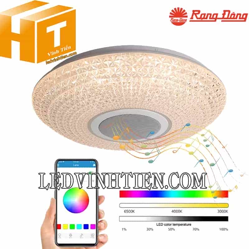 ĐÈN LED ỐP TRẦN TRÒN 500/40W ĐIỀU KHIỂN BLUETOOTH LN22.BLE SIÊU SÁNG
