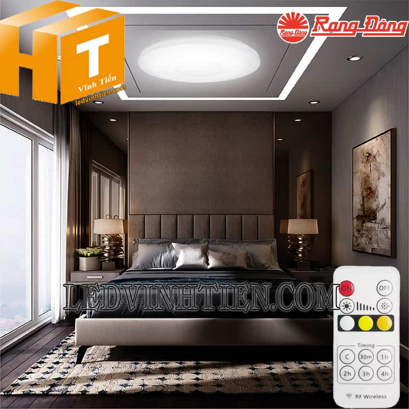 Đèn led ốp trần nổi tròn LN21.BLE 500/40W dùng remote