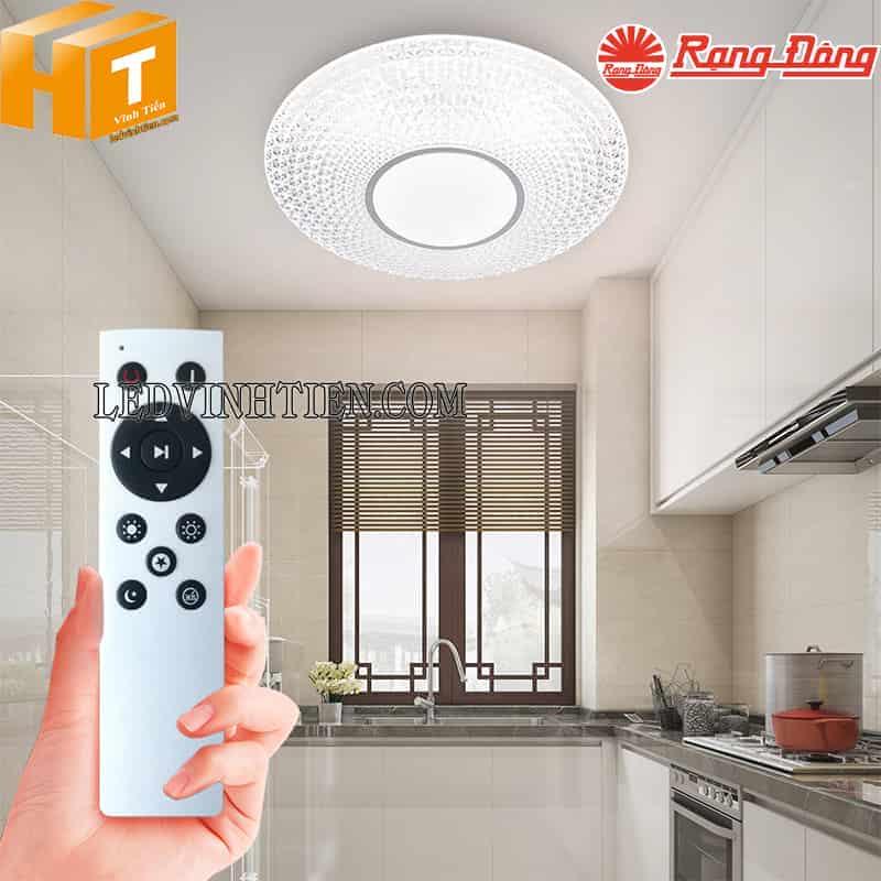 Đèn led ốp trần 500/40w điều khiển remote ln22.rf Rạng Đông chiếu sáng phòng bếp