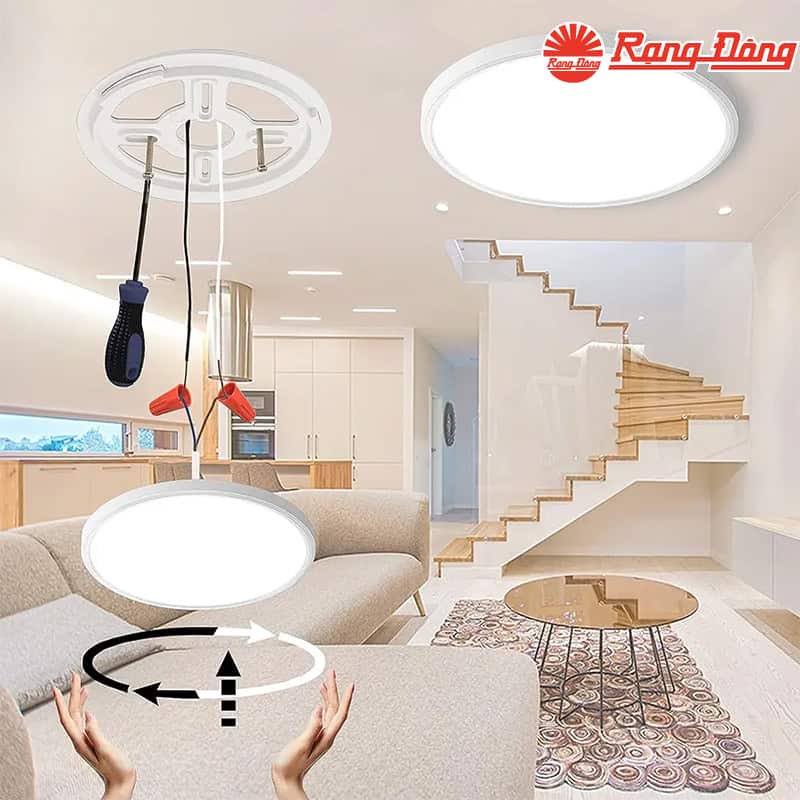 Đèn led ốp trần đổi màu LN28 DM 400/40W siêu sáng