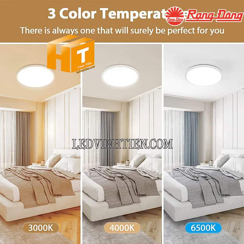 Đèn led ốp trần đổi màu LN28 DM 400/40W Rạng Đông