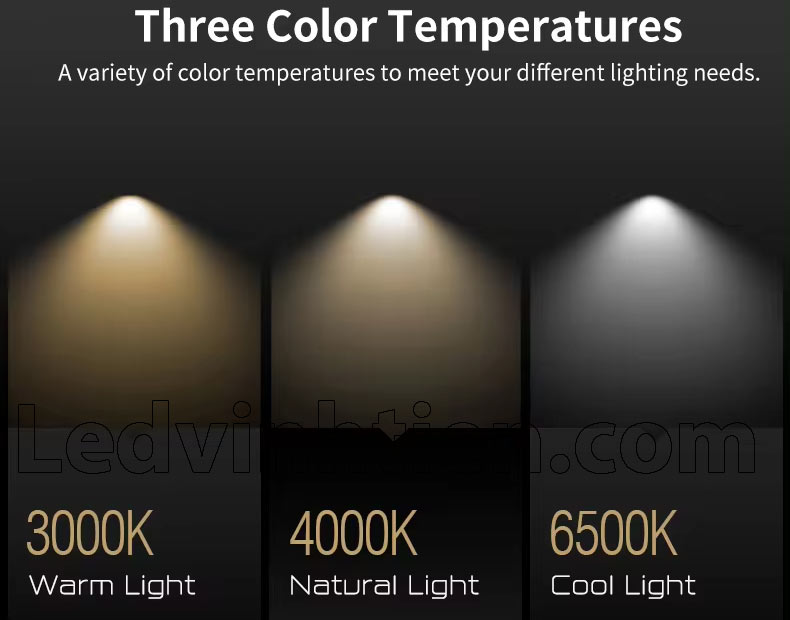 Các màu ánh sáng của đèn led Rạng Đông