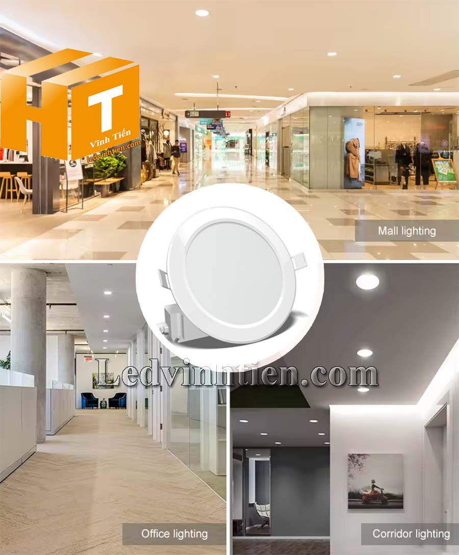 Đèn led panel tròn 135/9W PT04.V2 giá rẻ dùng chiếu sáng siêu thị, bệnh viện, trường học, văn phòng