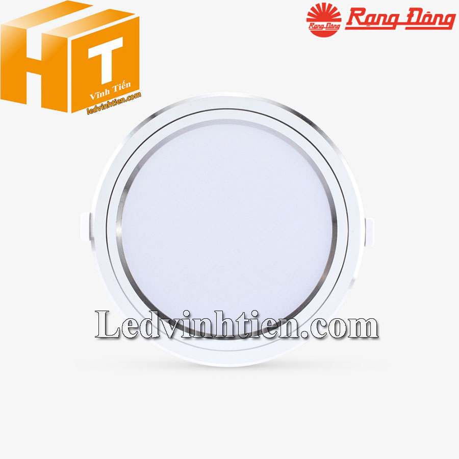 Đèn led panel tròn đổi màu 135/12W Viền bạc