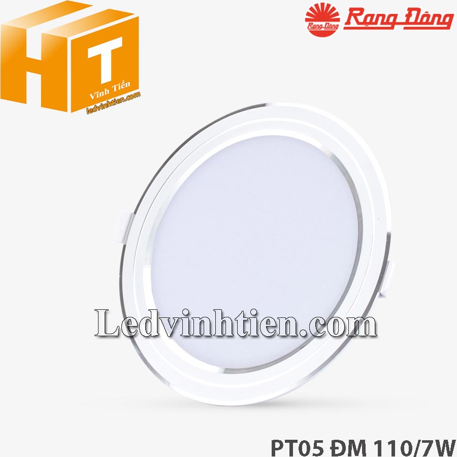 Đèn led panel tròn đổi màu 110/7W loại tốt, siêu sáng