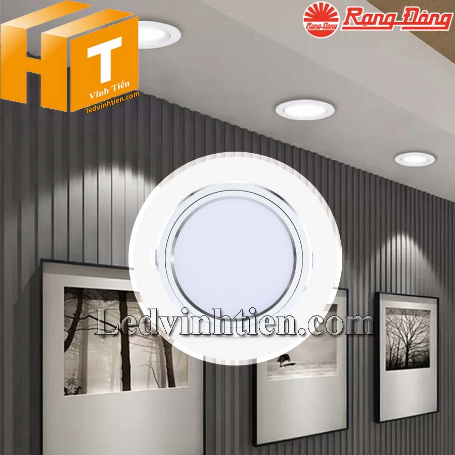 Đèn led panel tròn đổi màu 110/7W dùng chiếu sáng nhà phố, văn phòng, siêu thị