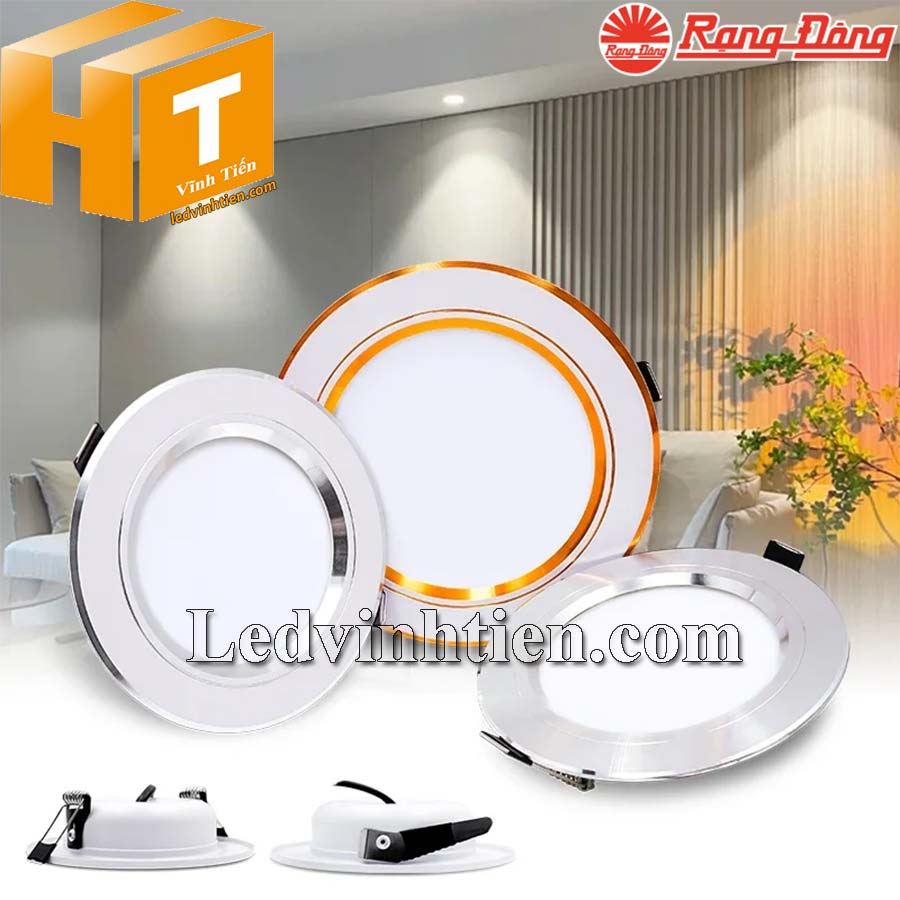 Đèn led panel tròn đổi màu 90/7W dùng chiếu sáng nhà phố