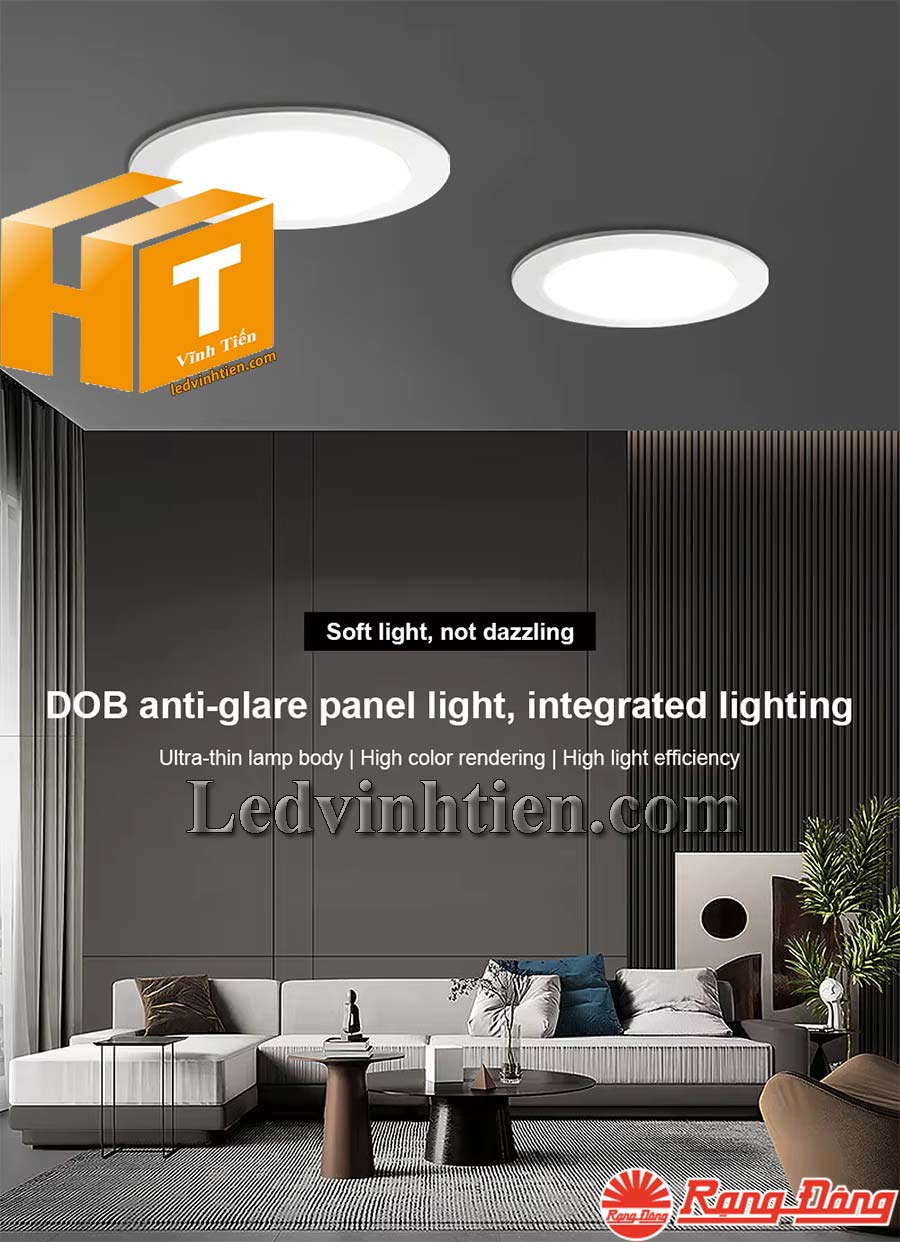 Đèn Led Panel Tròn 160/12W PT03 dùng chiếu sáng nhà phố, biệt thự