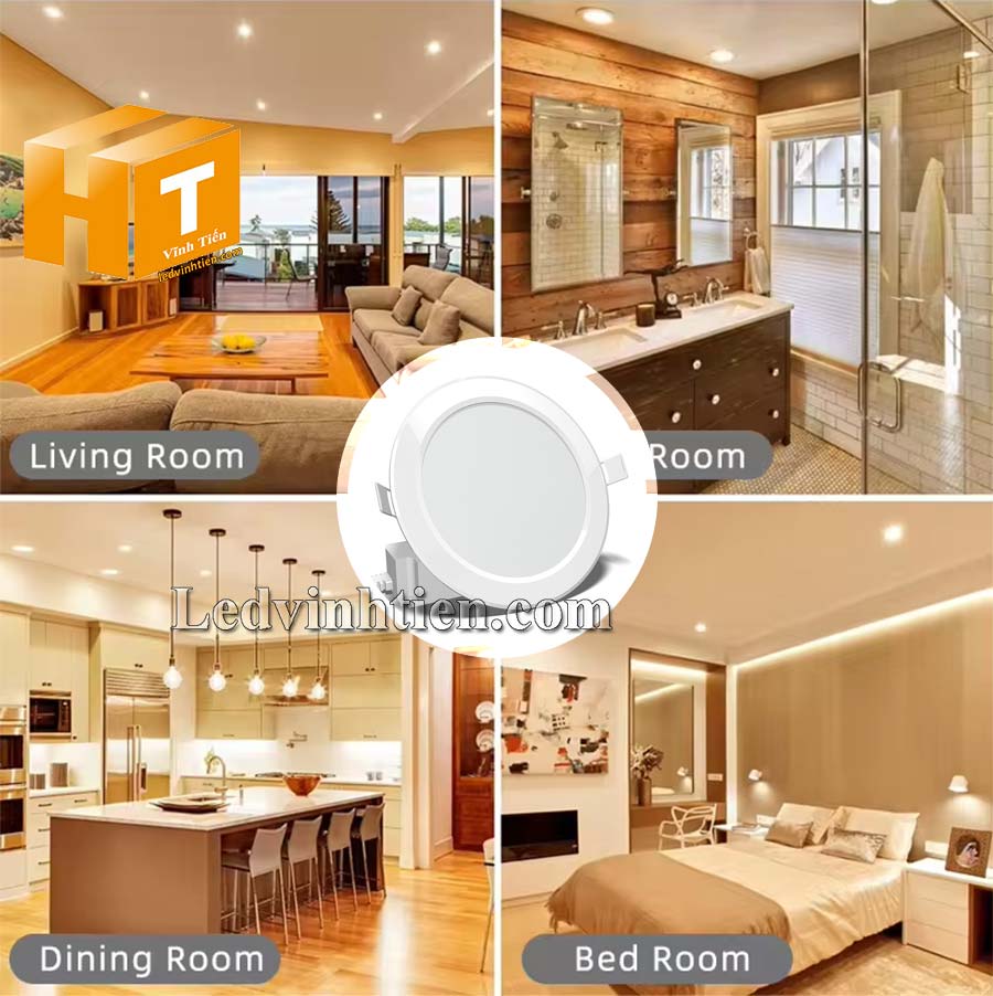 Đèn led panel tròn 110/9W PT04.V2 giá rẻ dùng chiếu sáng nội thất, nhà phố, văn phòng