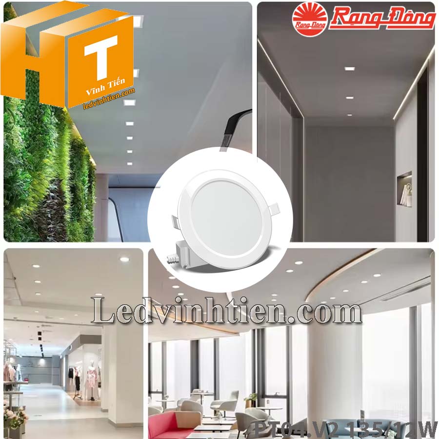 Đèn led Panel Tròn 90/7W PT04.V2 dùng chiếu sáng văn phòng, siêu thị, nhà phố