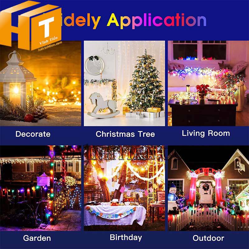 Đèn Fairy Light 16 triệu màu điều khiển APP điện thoại chính hãng Vĩnh Tiến