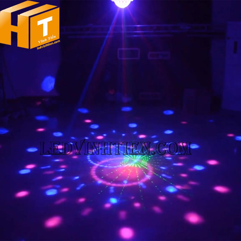 Đèn nấm đĩa bay 2 trong 1 led laser dành cho phòng hát