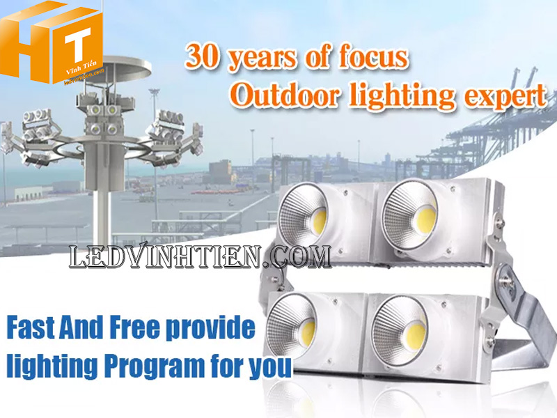 Đèn pha led COB 400w chính hãng Vĩnh Tiến