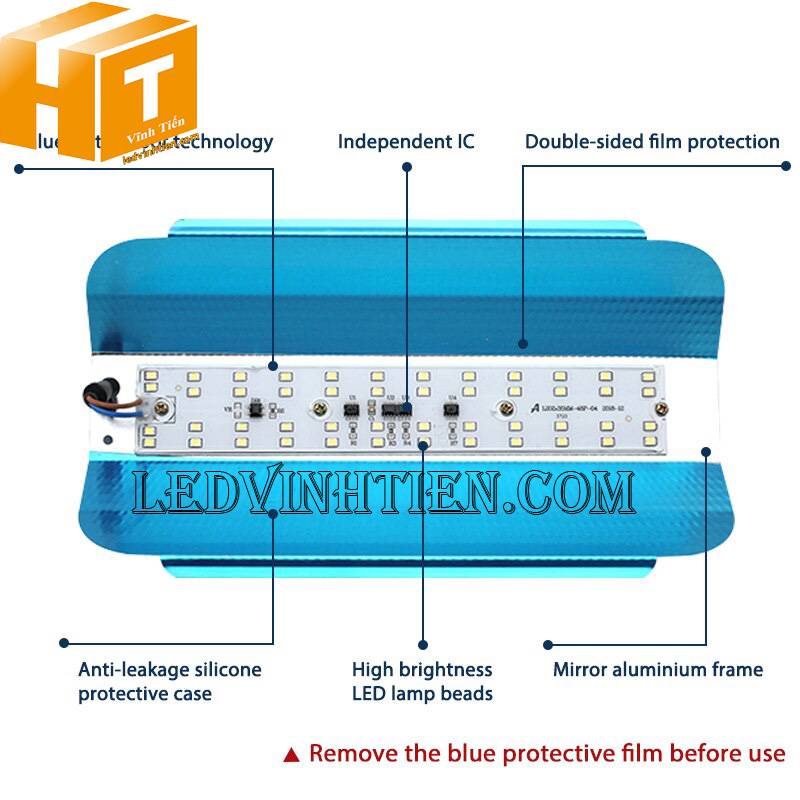 Đèn led máng Vonfram 50w tiết kiệm điện