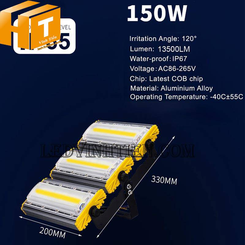 Đèn pha led COB ngoài trời 150w