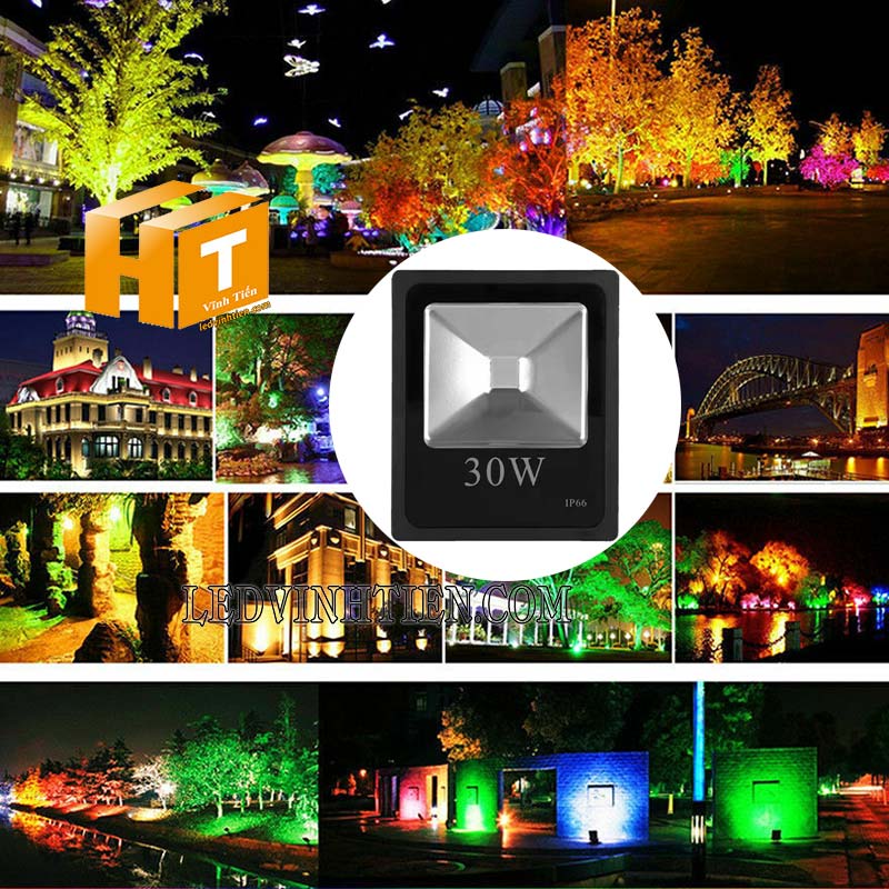 Bảng giá đèn pha led đổi màu ngoài trời 30w