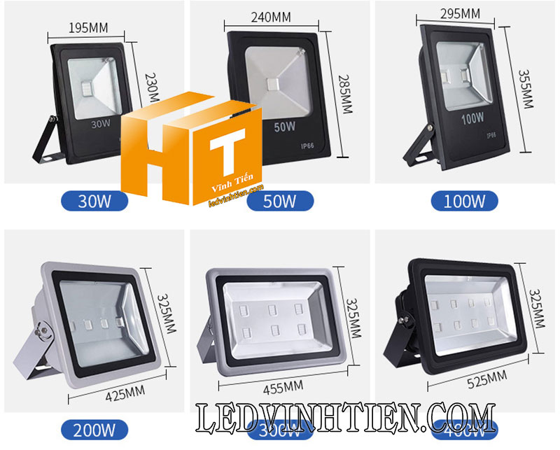 Đèn pha led rgb ngoài trời công suất 30w