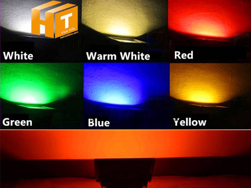 Vĩnh Tiến - Nhà phân phối đèn pha led vỏ đen, rgb (đổi màu) 50w tại Phú Yên