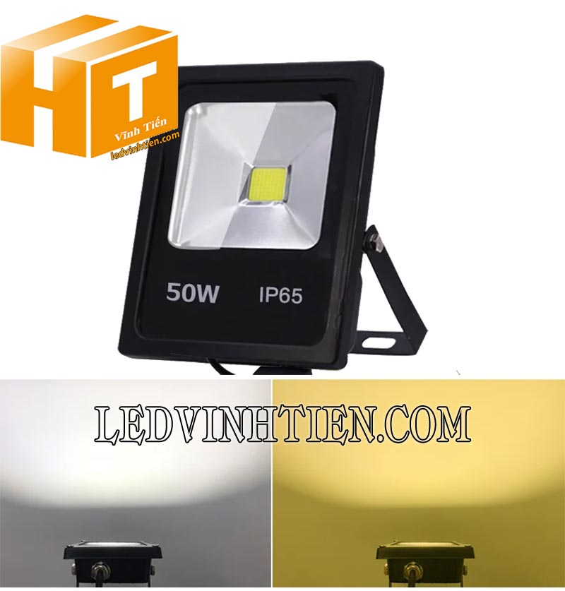 Đèn led pha 50W loại tốt vỏ đen