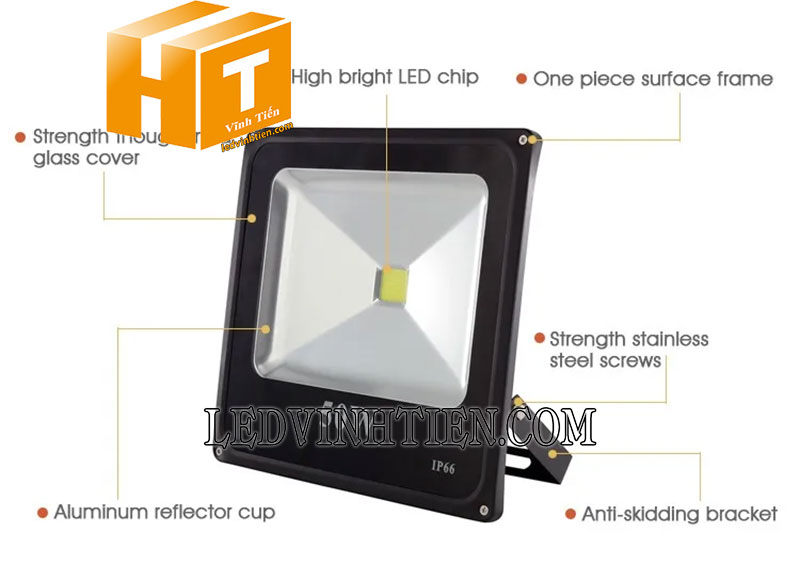 Đèn pha led ngoài trời công suất 50w