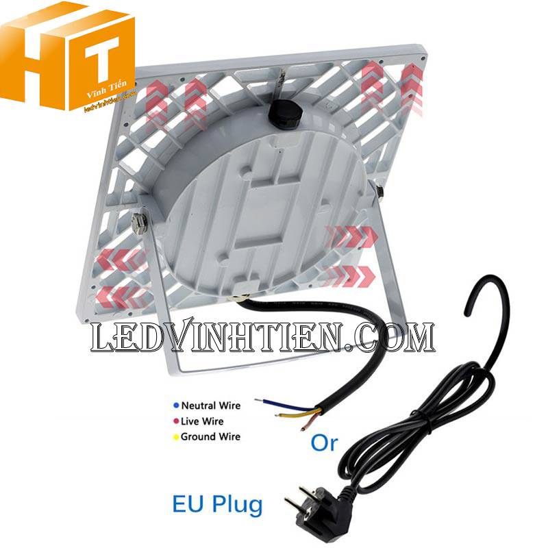 Đèn pha led cảm biến vi sóng 50w chất lượng