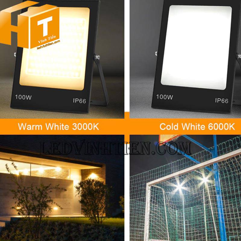 Đèn pha led ngoài trời công suất 100w