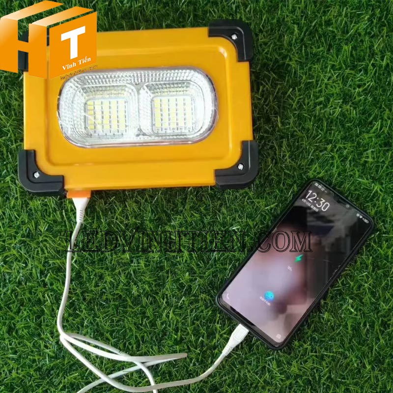 Đèn pha tích điện 80w - Ledvinhtien.com