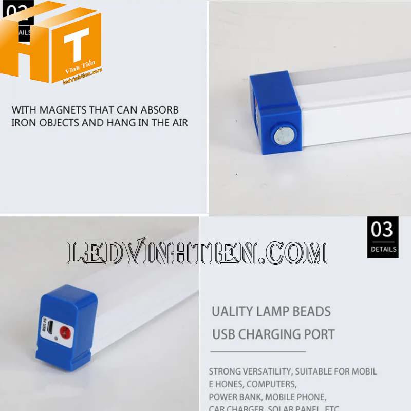 Bóng tuýp led tích điện 52cm