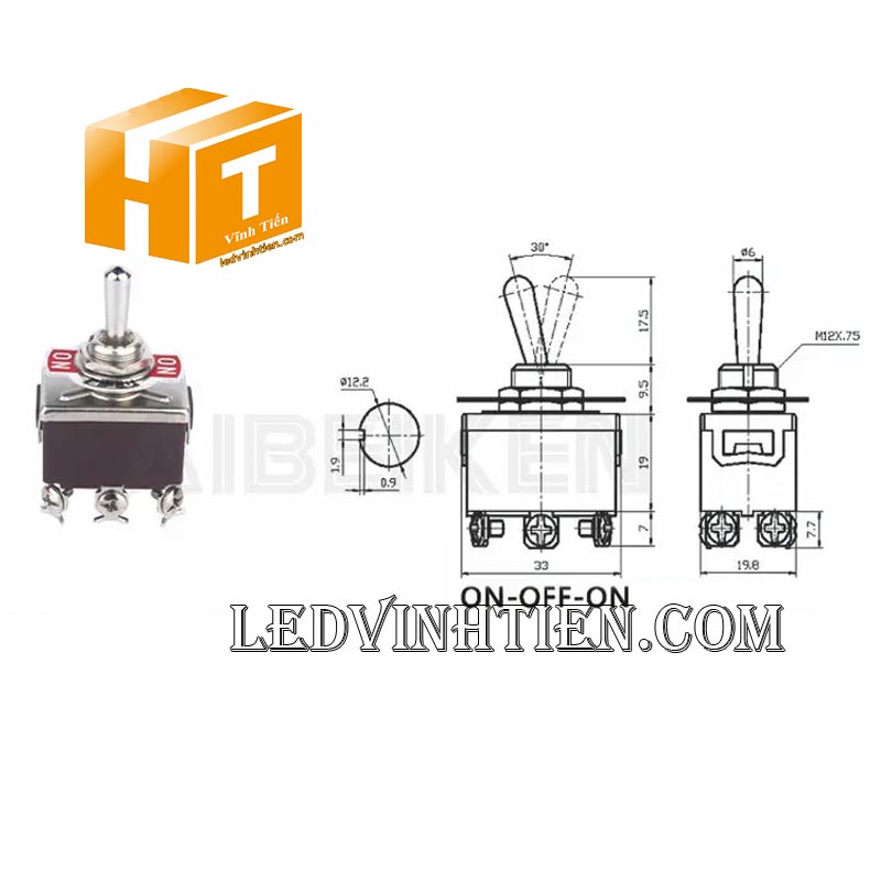 Công tắc gạt tự trả về - Vĩnh Tiến