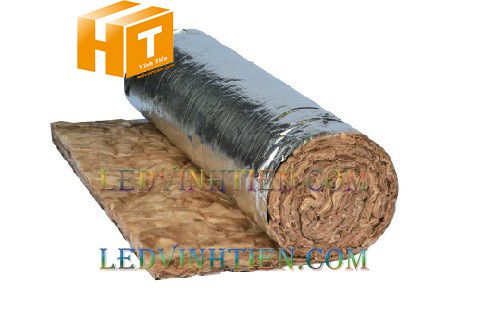 Bông khoáng dạng cuộn có lưới thép loại tốt