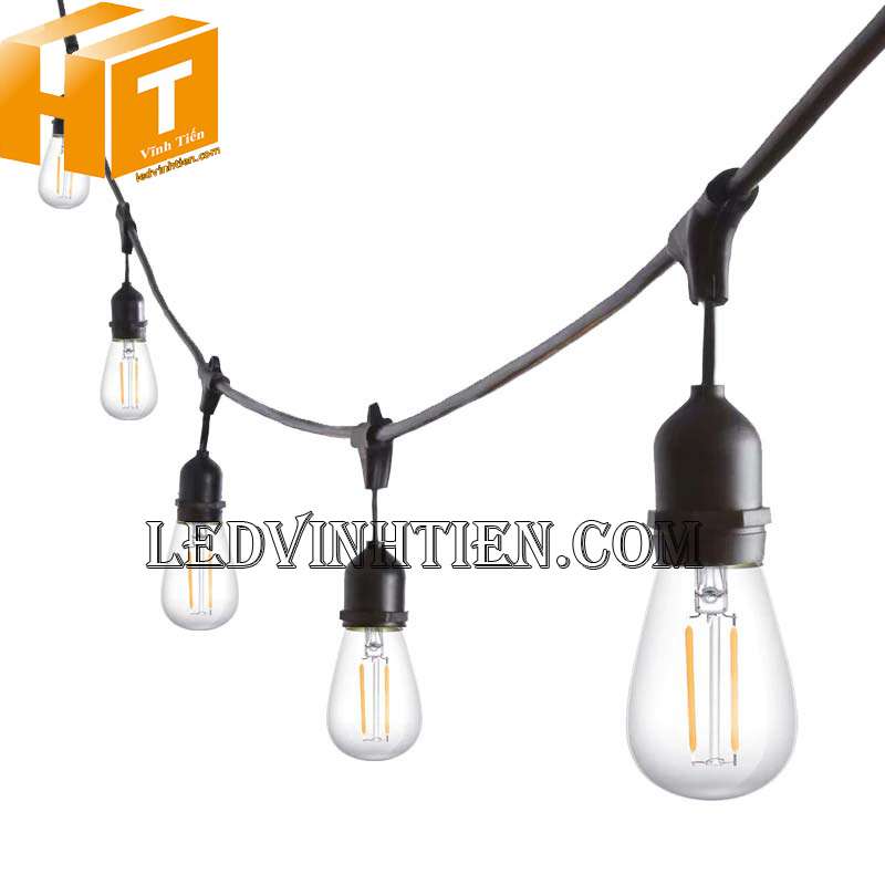 Dây đui đèn kín nước trang trí ngoài trời