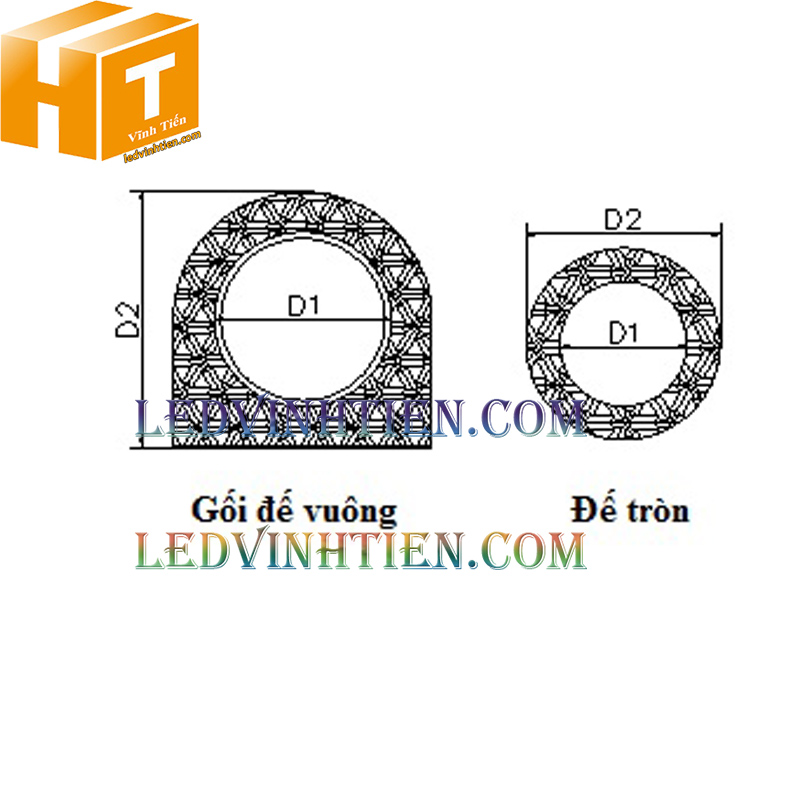 Gối đỡ pu foam đế vuông