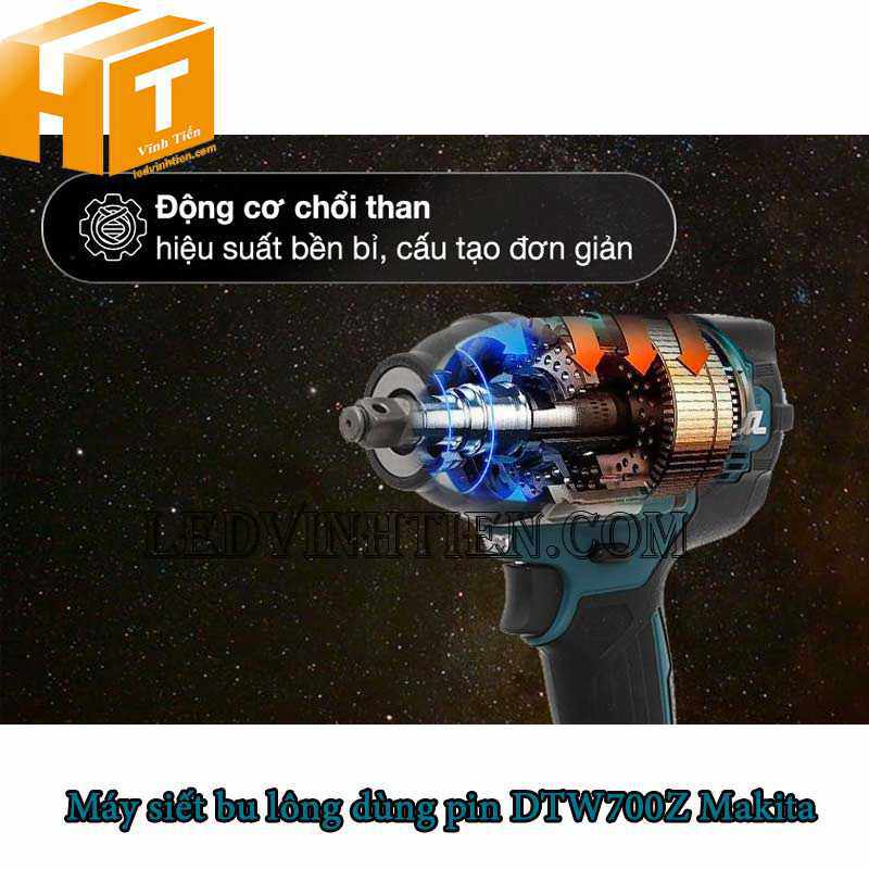 Máy siết bu lông dùng pin Makita thương hiệu Nhật Bản