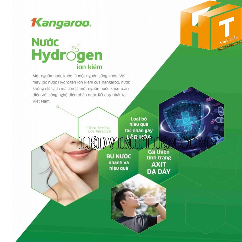 Máy lọc nước Kangaroo Hydrogen ion kiềm KG100ES1