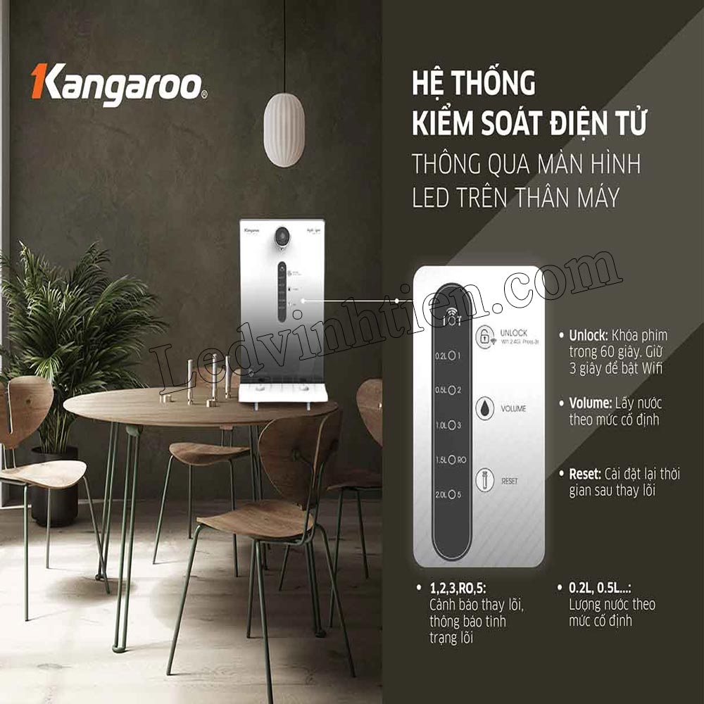 Máy lọc nước Kangaroo Hydrogen KG100HED-IOT