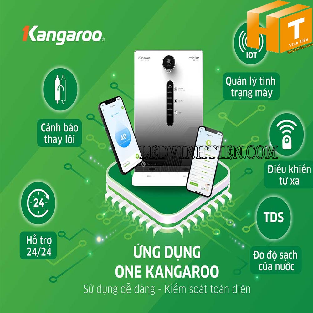 Mua máy lọc nước Kangaroo Hydrogen KG100HED-IOT giá tốt nhất tại Vĩnh Tiến