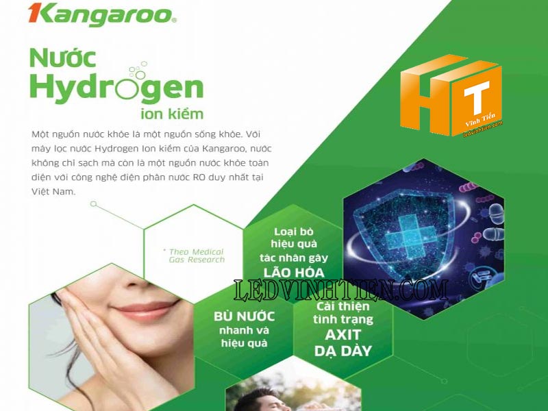 Máy lọc nước Kangaroo Hydrogen ion kiềm KG100MED 5 lõi