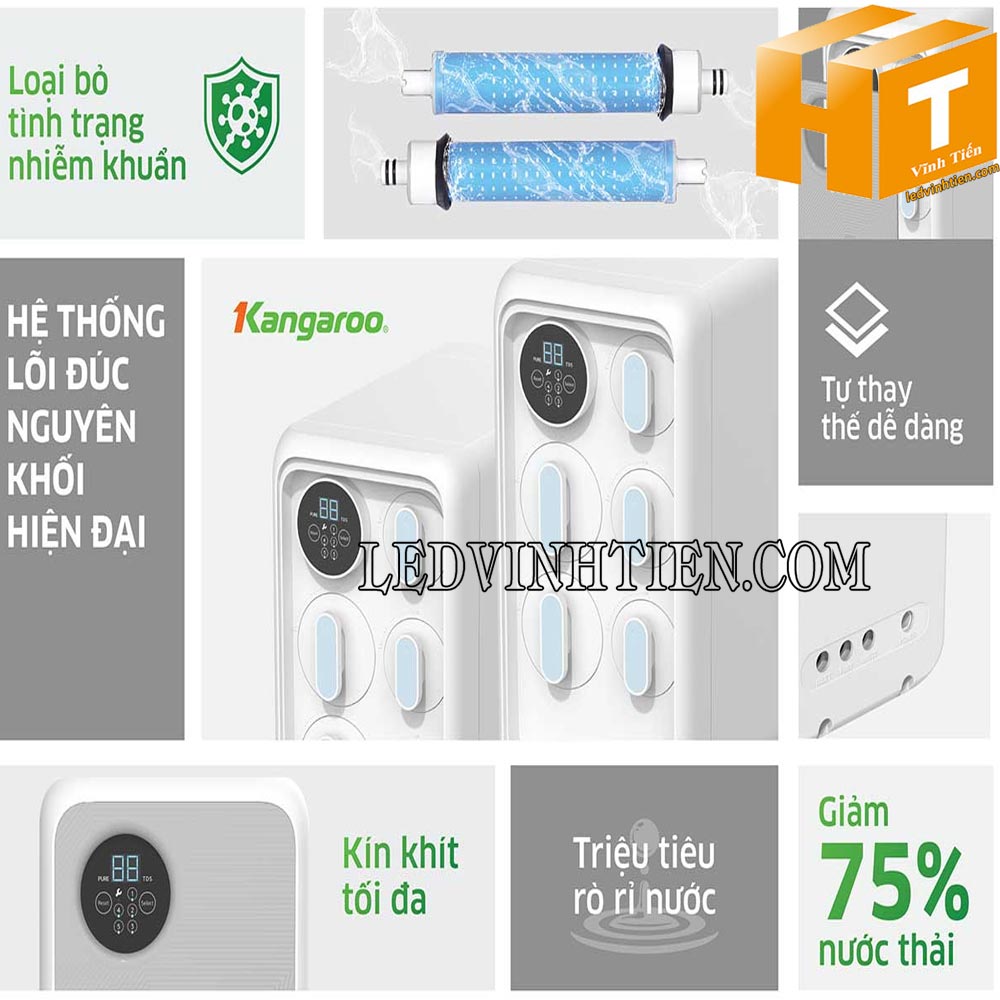 Mua máy lọc nước Kangaroo Hydrogen KG400HU giá tốt thất tại Vĩnh Tiến